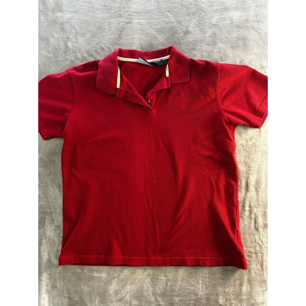 EUC Liz Claiborne Lizsport Polo Shirt Size M red vintage